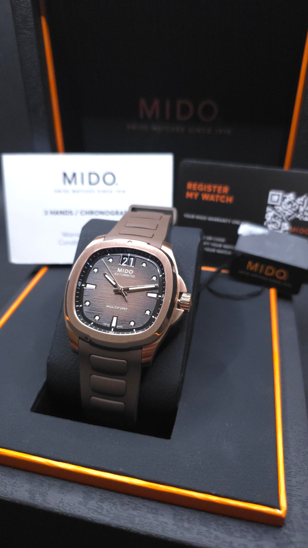 Mido Multifort TV Big Date - Oro Rosa
